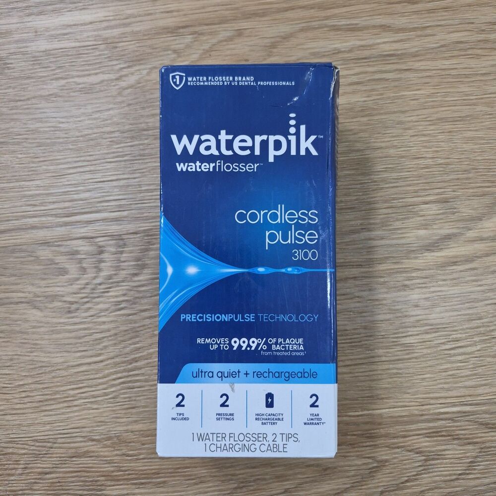 Waterpik Cordless Pulse 3100 Rechargeable Portable Water Flosser for Teeth, Gums